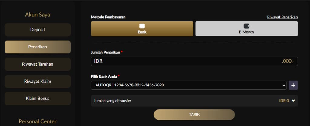 Cara Melakukan Penarikan Dana di BOM88